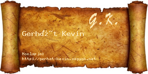 Gerhát Kevin névjegykártya